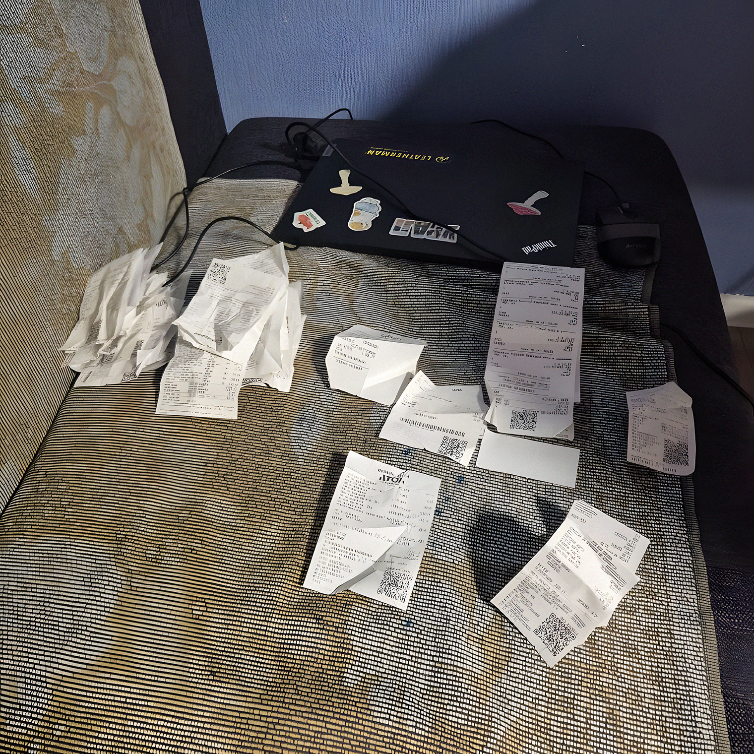 Примерно столько чеков накапливается к концу недели