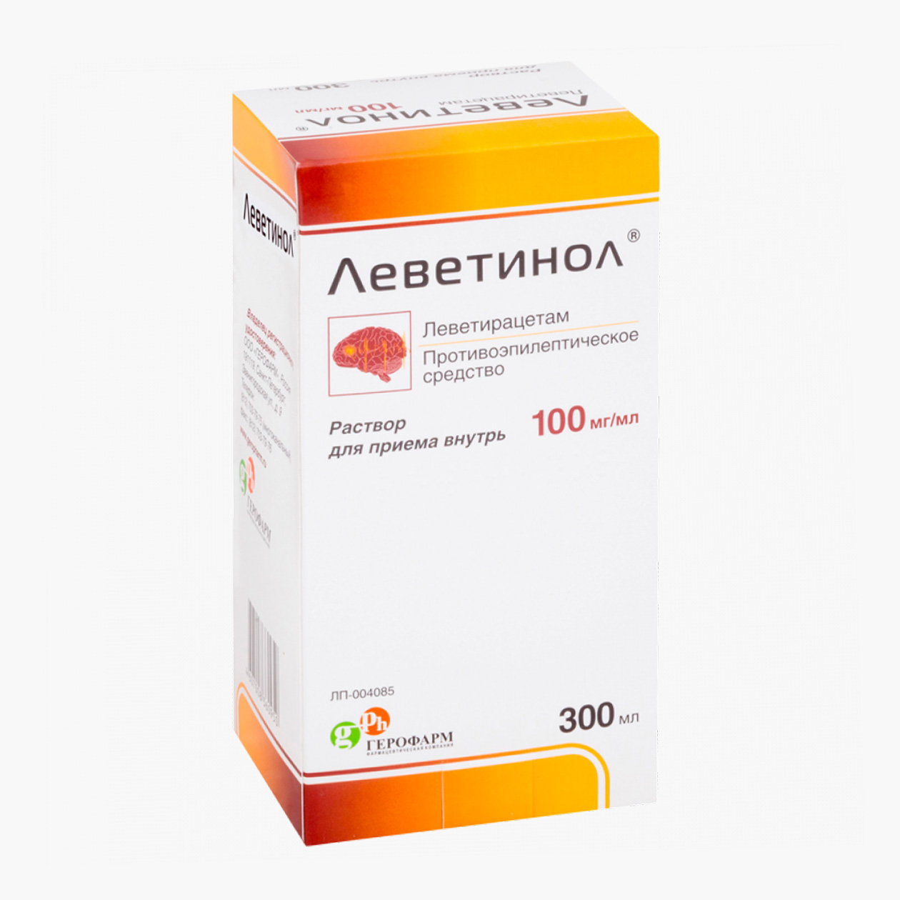 За 100 мл раствора леветирацетама для приема внутрь придется отдать от 1600 ₽. Источник: asna.ru