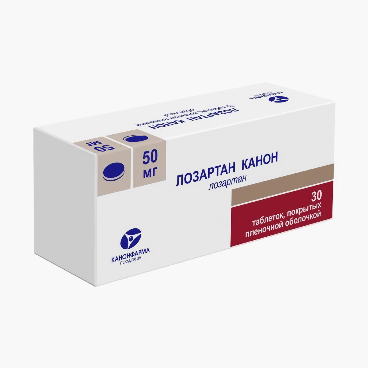 Упаковку таблеток «Лозартан Канон» в дозировке 50 мг можно найти за 118 ₽. Источник: apteka.ru