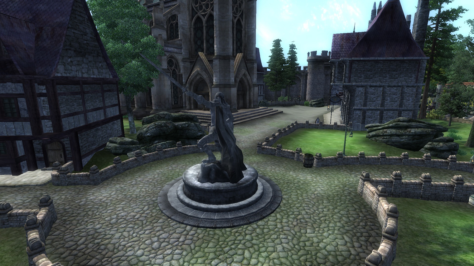 Восстановленный Кватч в моде Kvatch Rebuilt. Кадр: Bethesda Softworks