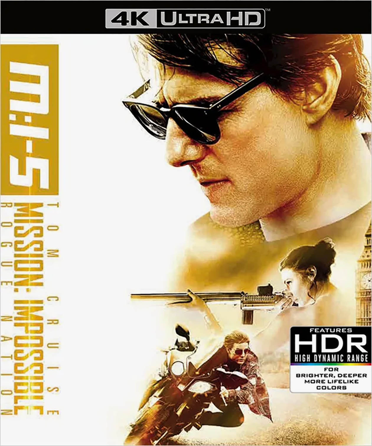 Blu⁠-⁠Ray фильма «Миссия невыполнима: Племя изгоев». На коробке пометка HDR, но какой именно — неясно. Источник: ozon.ru