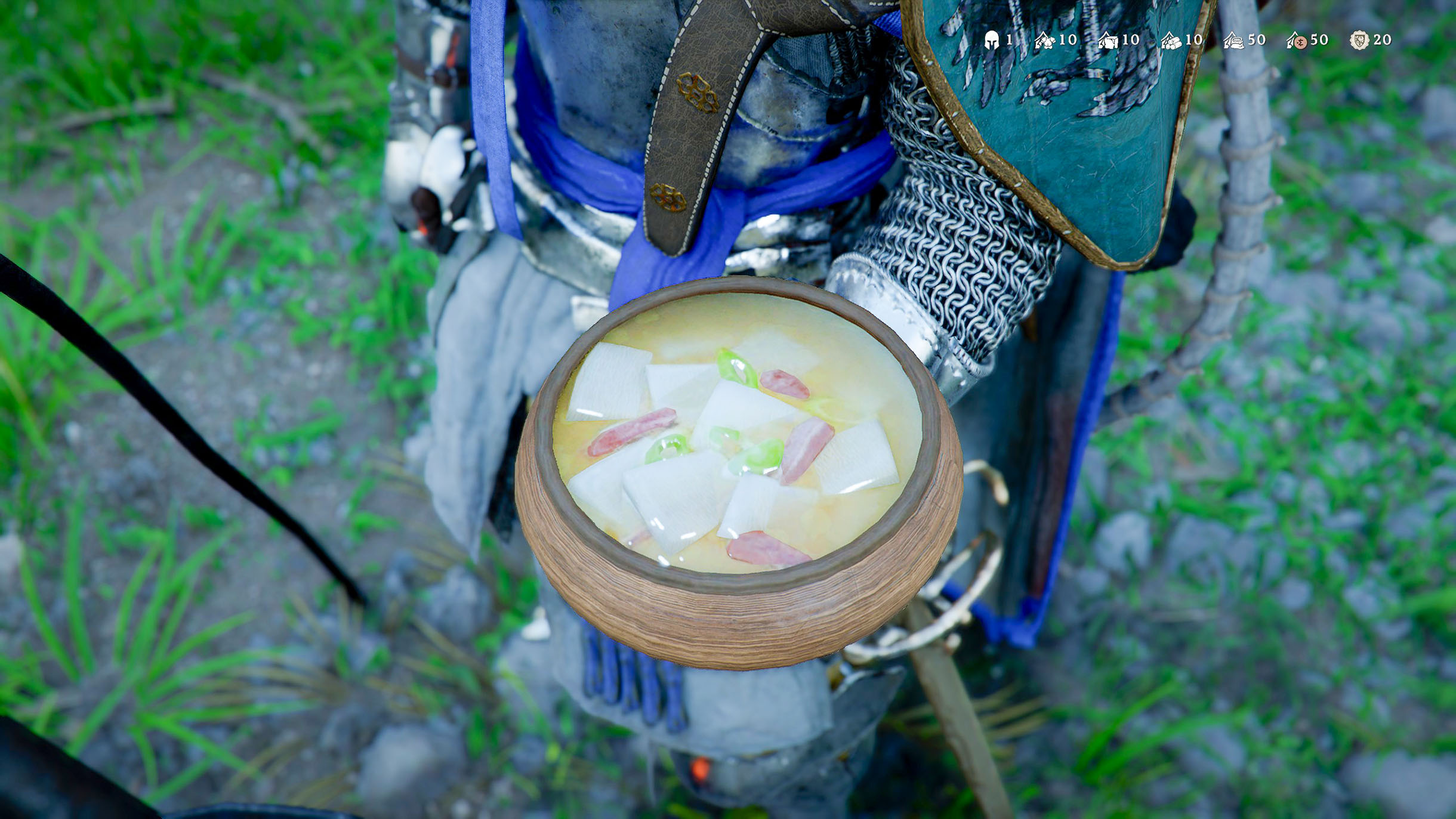 Детализацией блюд и анимациями готовки Crimson Desert все же уступает Monster Hunter Wilds, но выглядит все равно неплохо