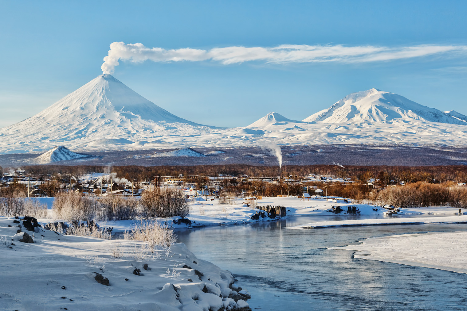 Вулкан Ключевская сопка. Фотография: GENNADY TEPLITSKIY / Shutterstock / FOTODOM