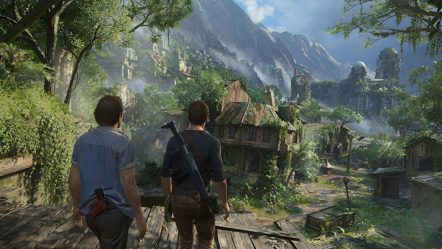 Герои в Uncharted 4 ищут Либерталию — тайное логово пирата Генри Эвери. © Sony Interactive Entertainment