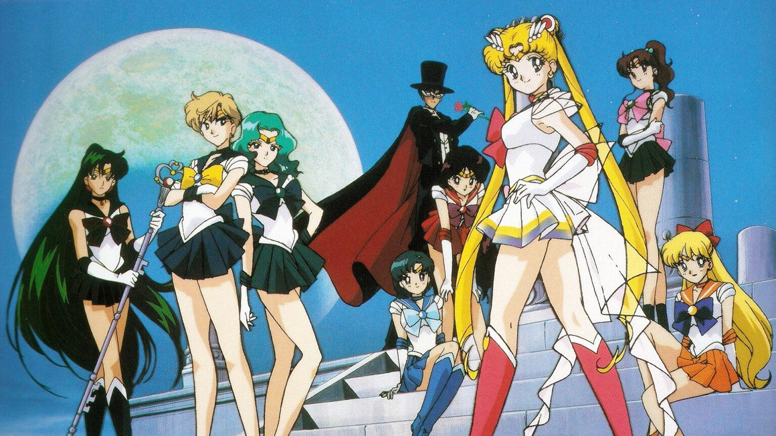 Эти девушки умеют красиво позировать на групповых фото. © Toei Animation