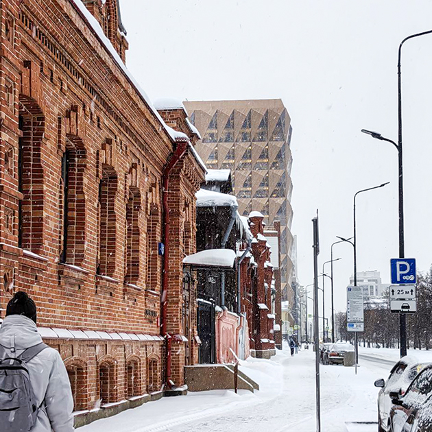 По дороге в офис