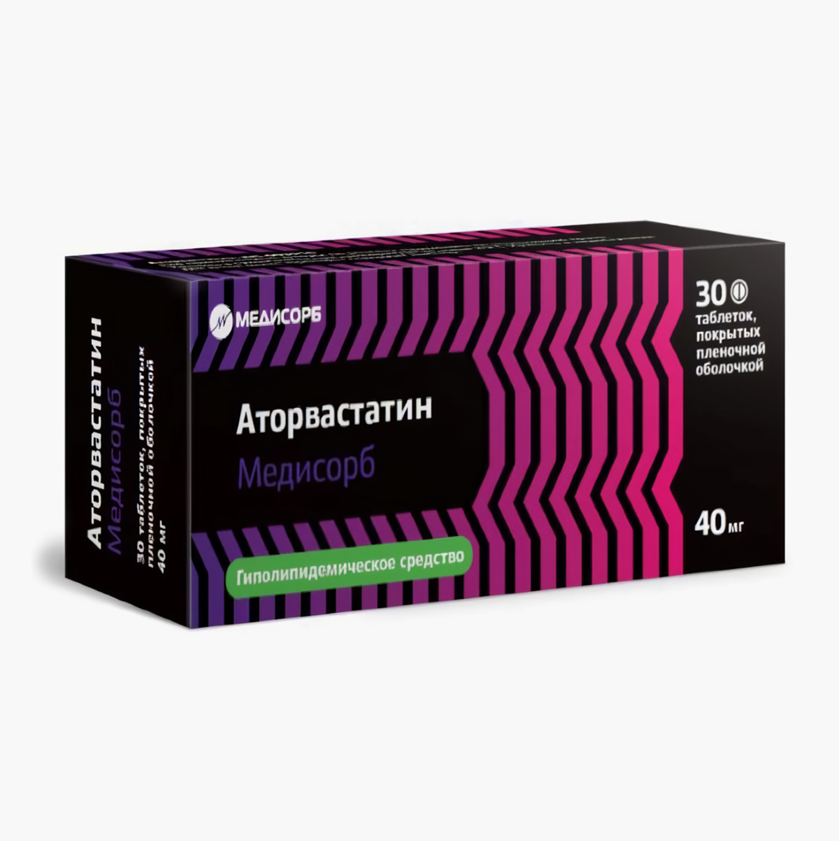 Таблетки «Аторвастатин Медисорб». Разница по цене с оригиналом — около 50 ₽. Источник: apteka.ru
