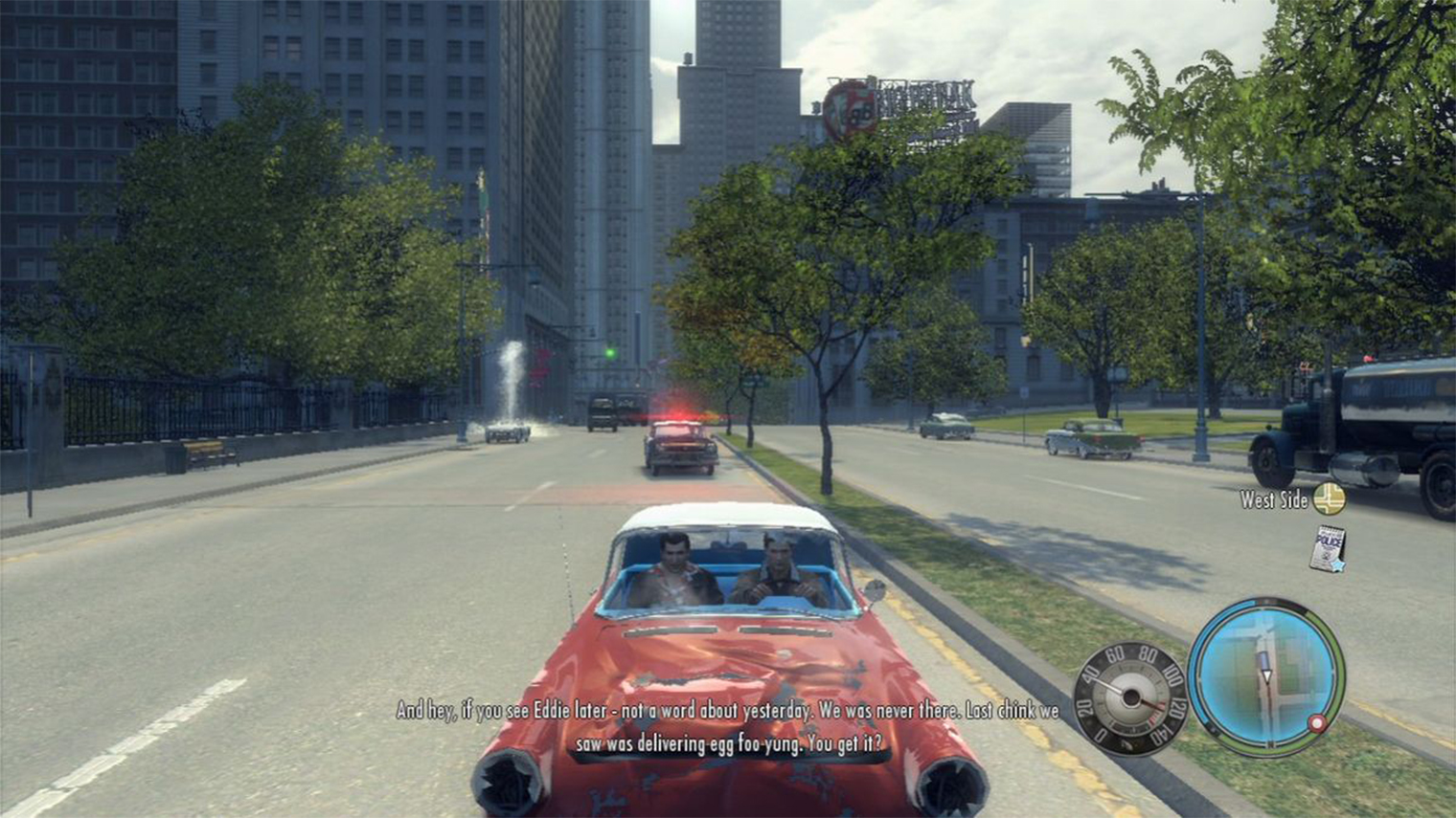 В Mafia 2 на PS3 и Xbox 360 сильно ниже дальность прорисовки и качество растительности, а сама картинка «мыльная». Кадр: 2K Games