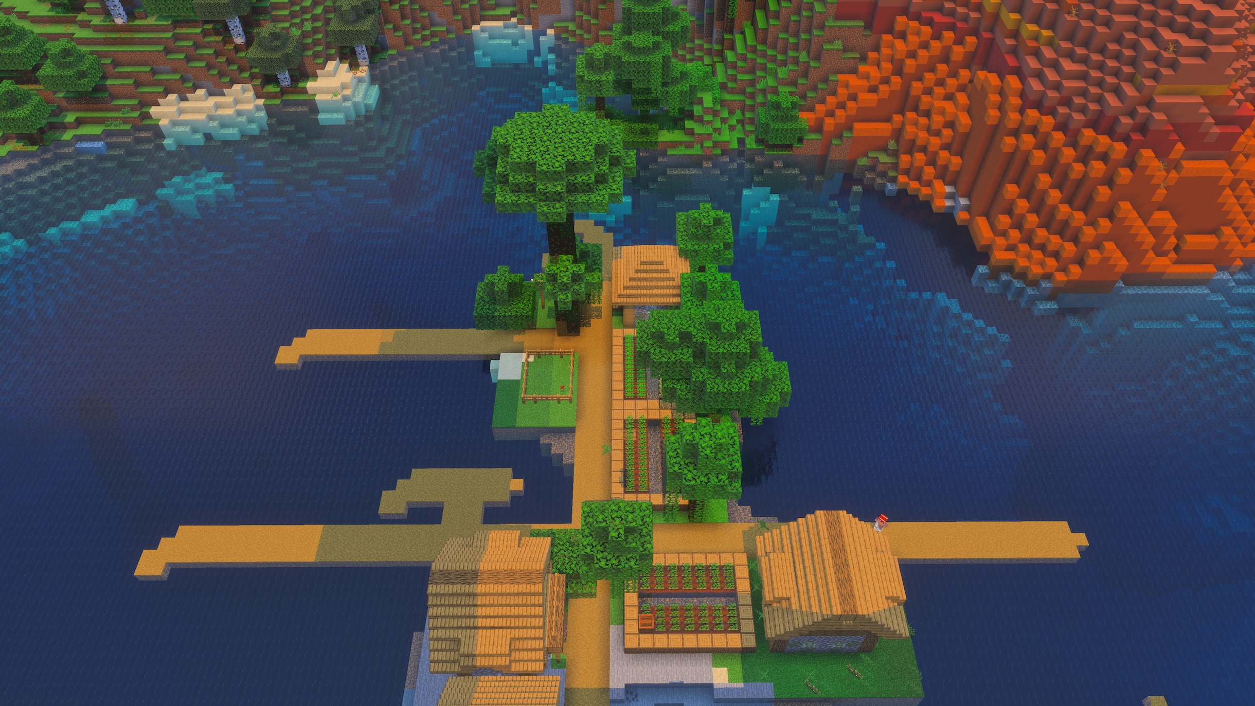 В Minecraft можно попасть куда угодно, был бы только сид под рукой