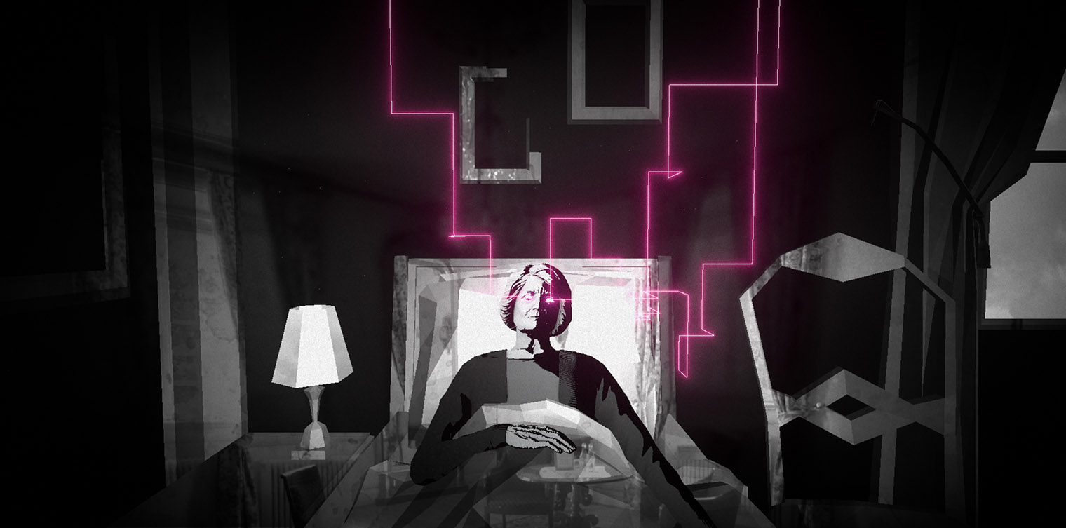 Название не врет — в игре действительно есть глаза-лазеры. Кадр: Annapurna Interactive