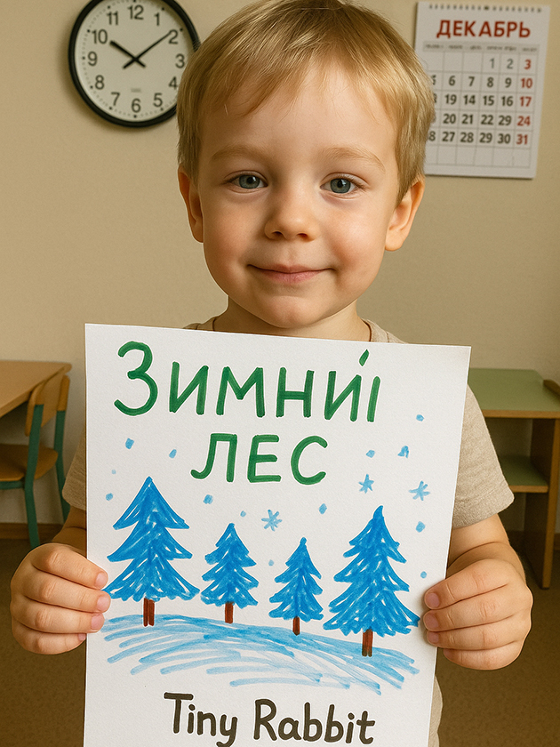 ChatGPT не понял, что кролика нужно нарисовать на футболке. Плюс ошибка в слове «зимний»