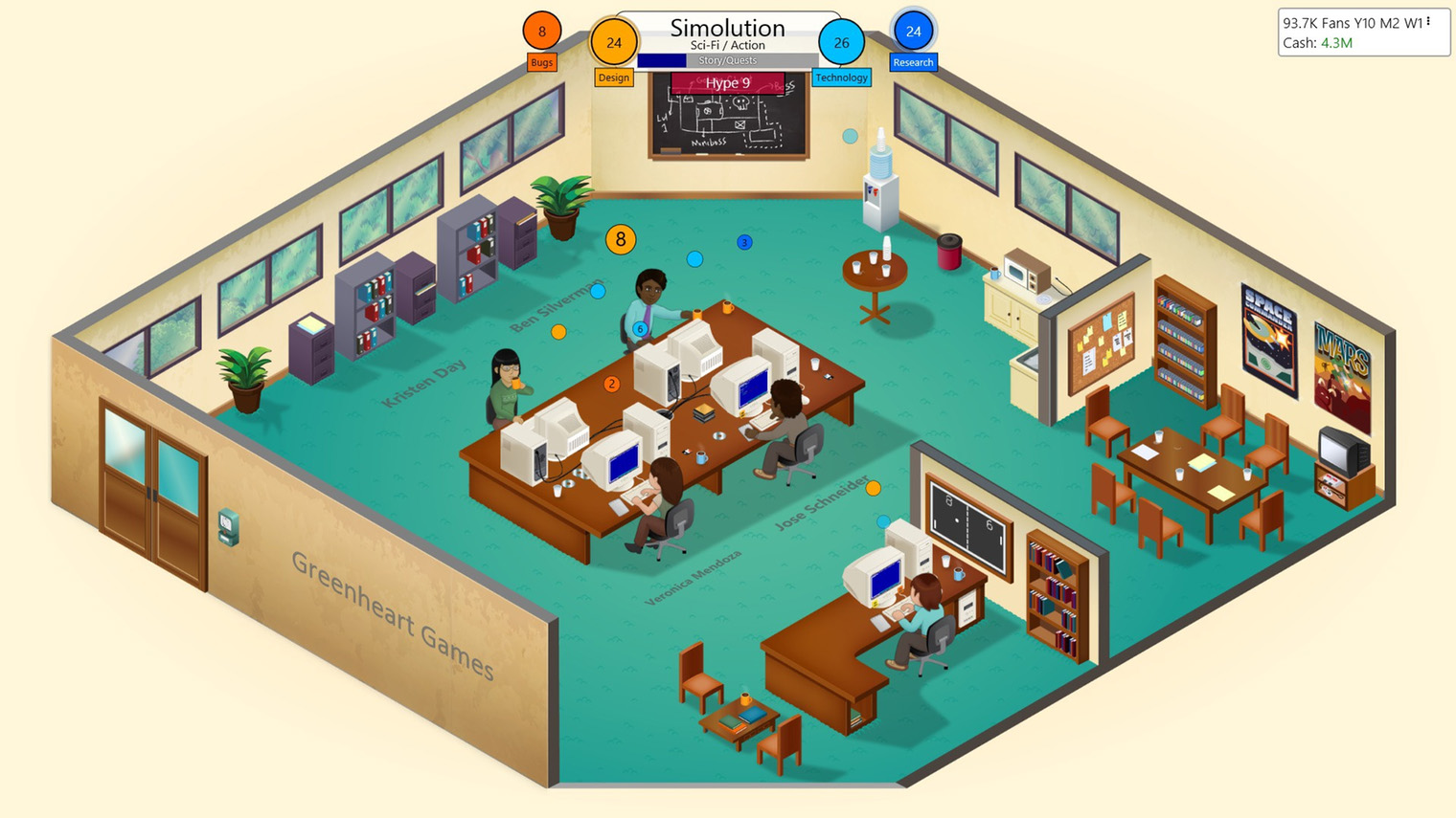 В Game Dev Tycoon можно создать и собственную игровую консоль. © Greenheart Games