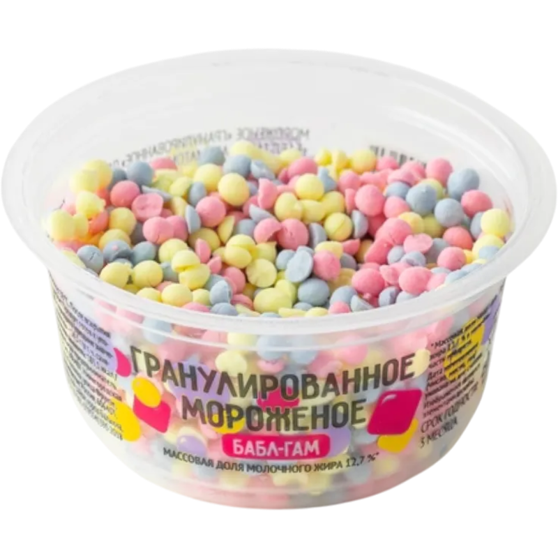 Гранулированное мороженое «Бабл-гам»