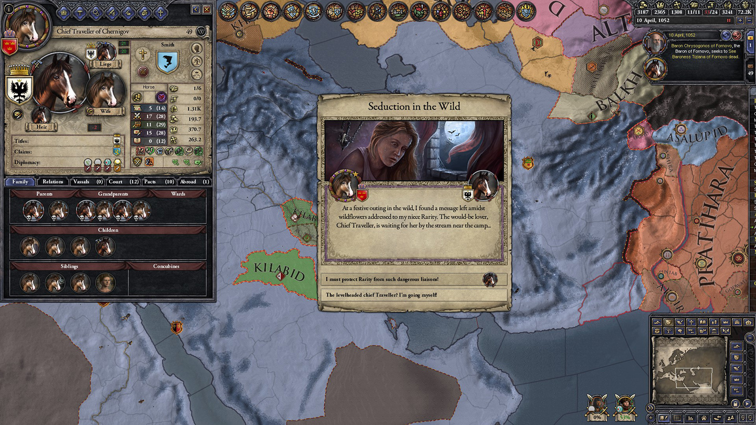 В Crusader Kings 2 можно даже создать нацию, состоящую исключительно из лошадей. © Paradox Entertainment