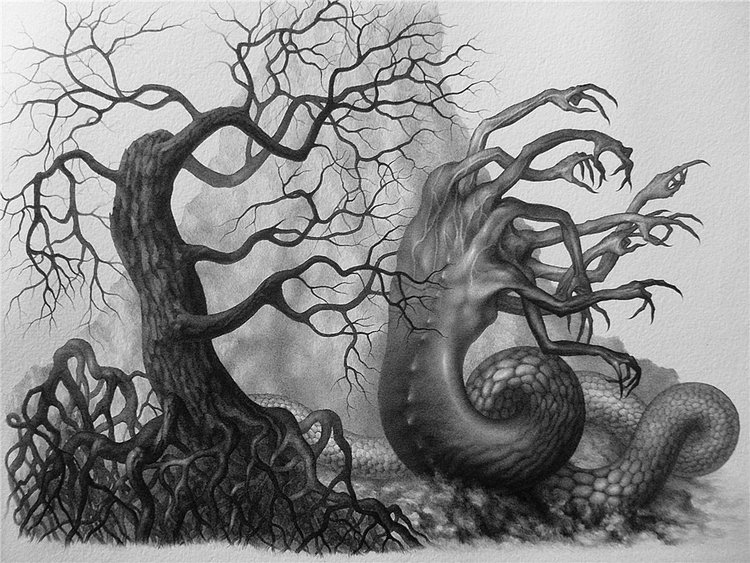 «Мимезис», черная шариковая ручка, бумага А4, 2011 год