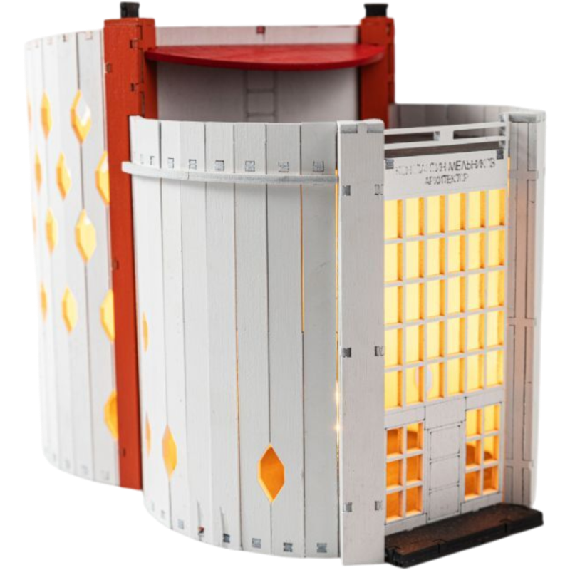 Сборная модель дома Мельникова