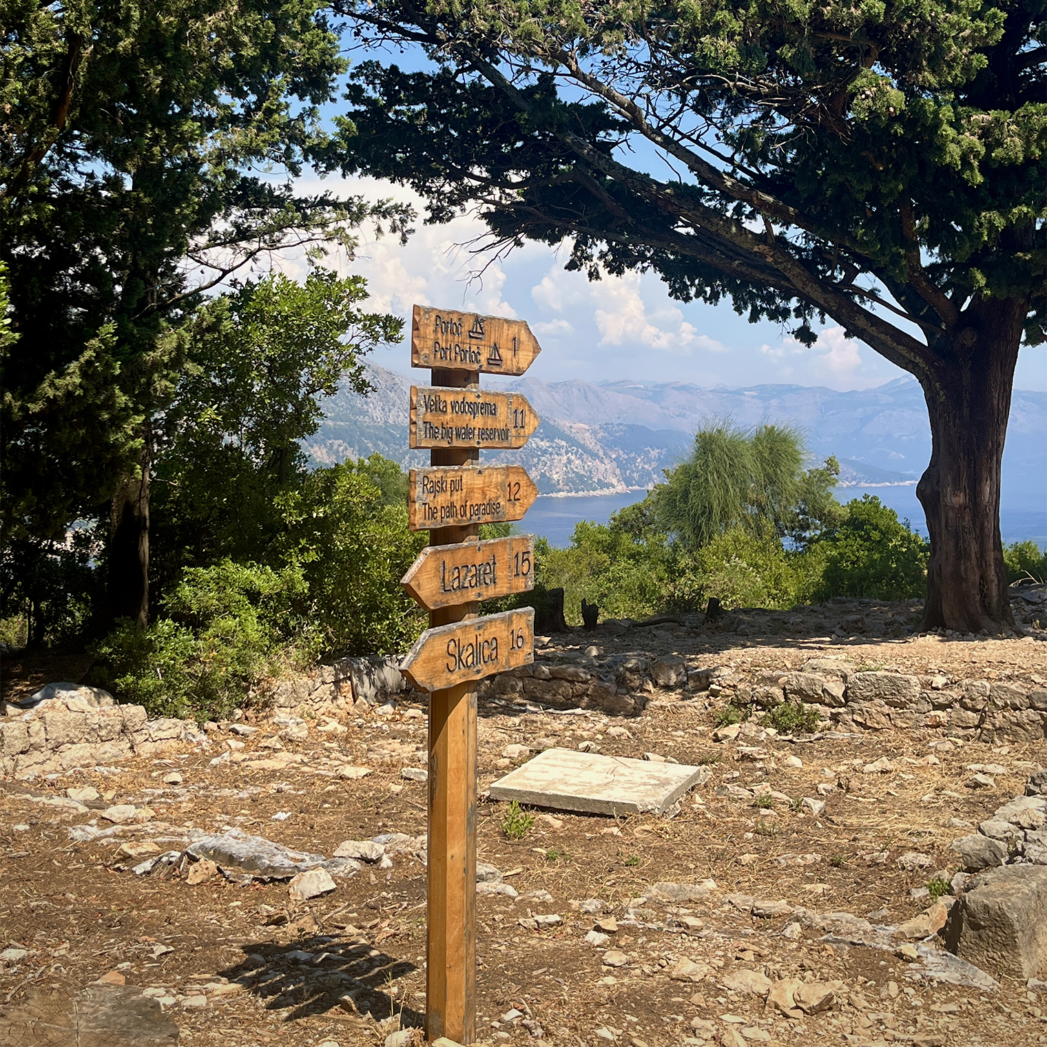 Финальная точка маршрута на острове Локрум, до которой по силам добраться не каждому, поэтому там довольно умиротворяюще