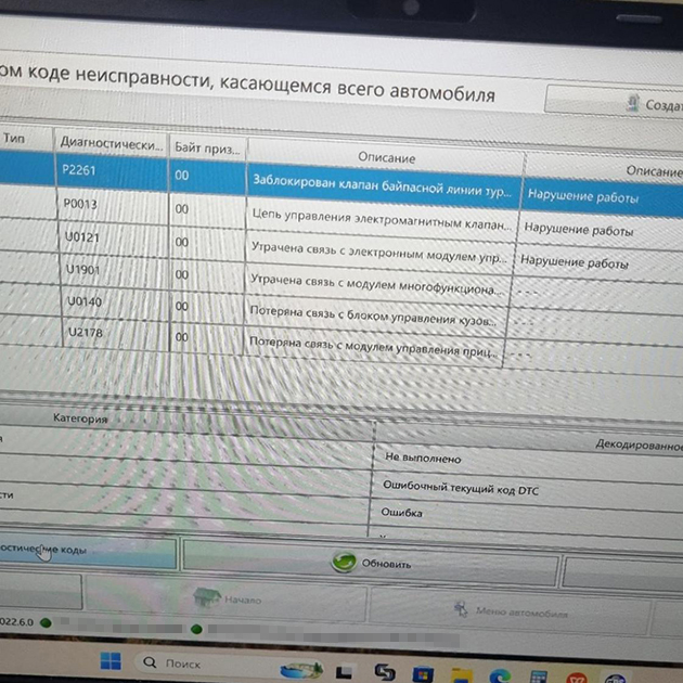 Проверяю ошибки в автомобиле