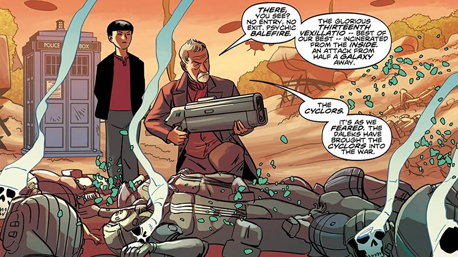 Военный Доктор появлялся лишь в паре серий, но его историю подробно рассказали в комиксах и книгах