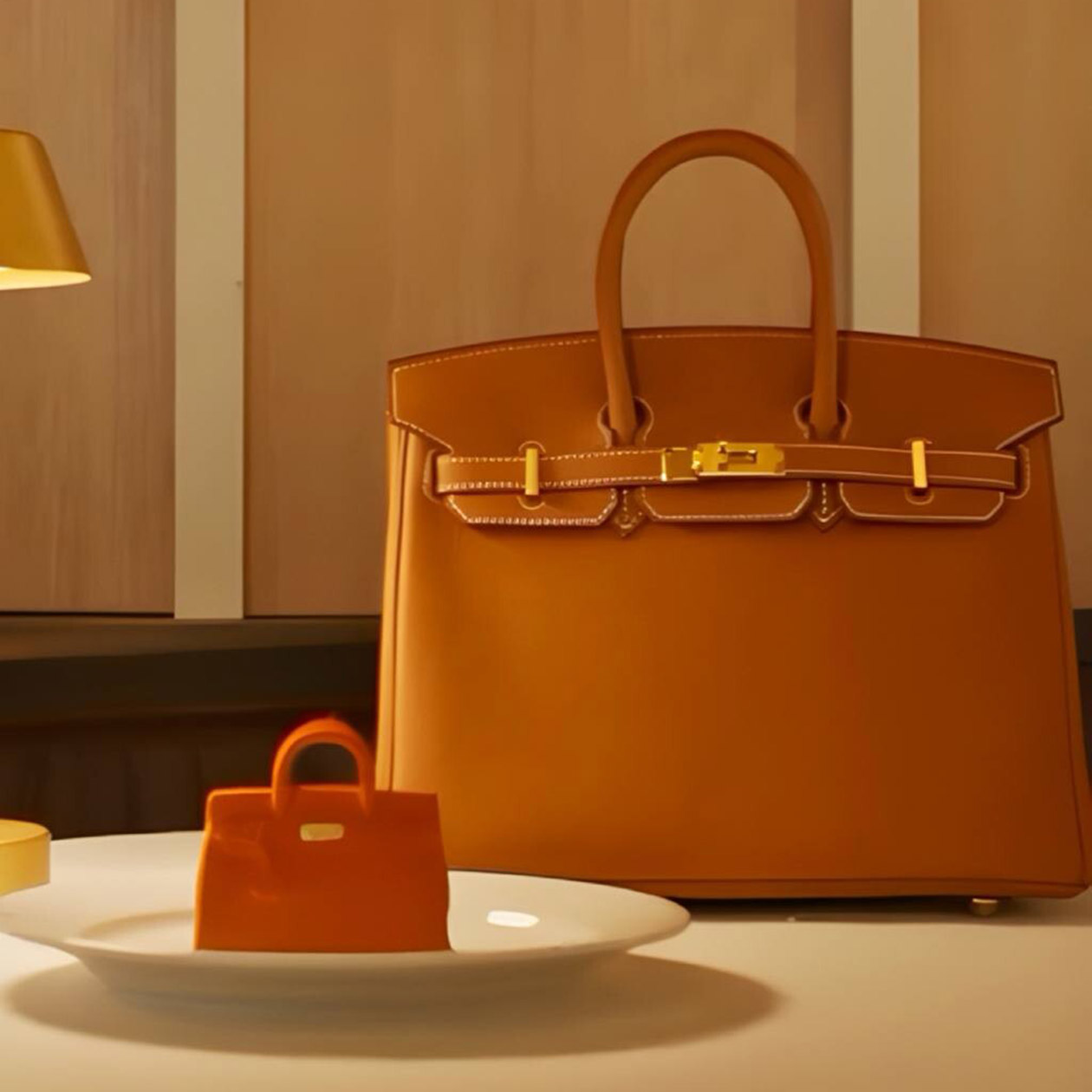 Миниатюрная сумка Hermes Birkin почти в точности повторяет полноразмерную версию. Кондитеры сохранили даже элементы фурнитуры. Источник: телеграм-канал «ДЖУН / городские события»