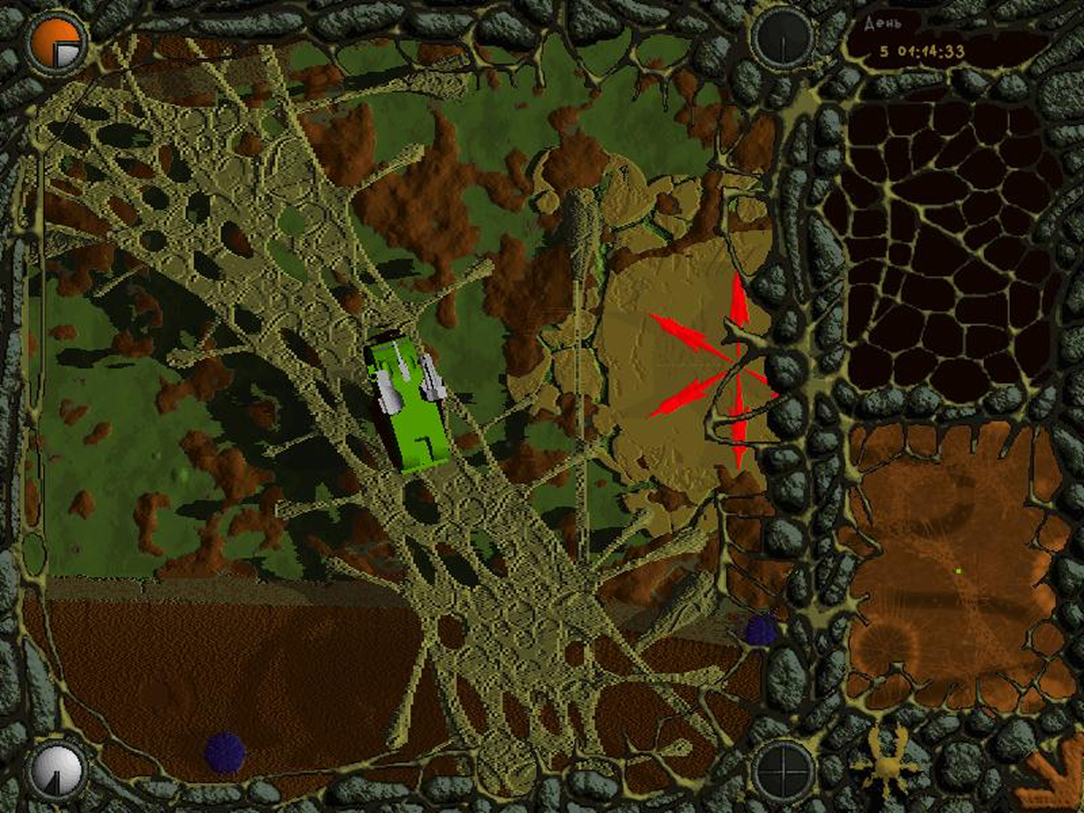 Ландшафт деформируется в реальном времени — от такого и сегодня наступает элирекция. Кадр: Association K-D Lab