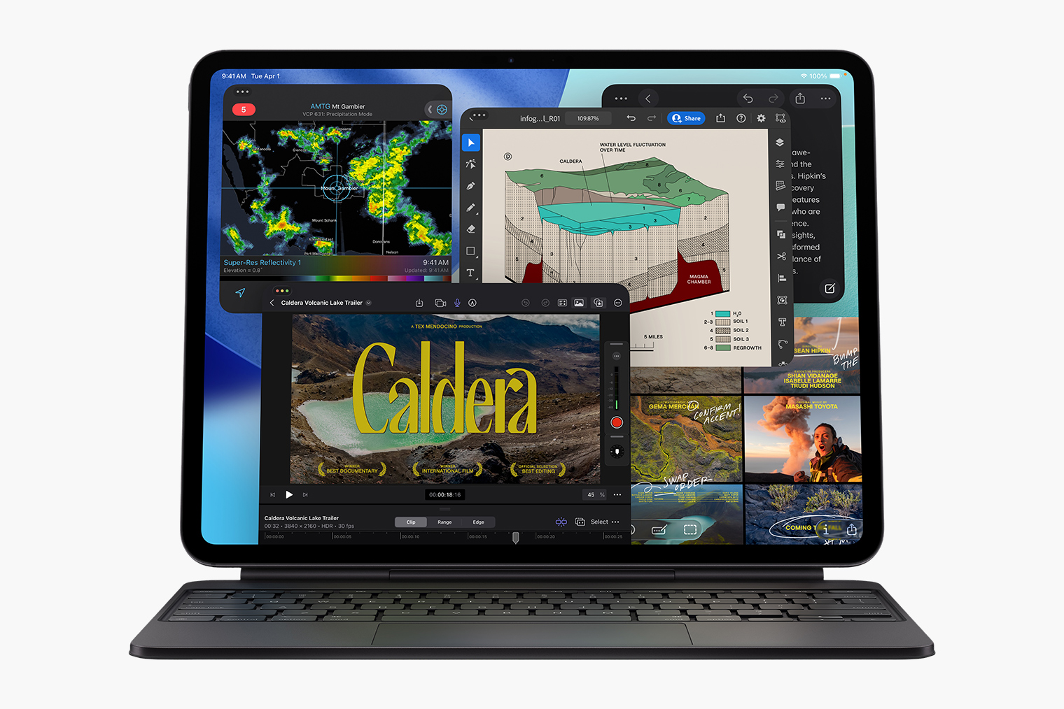 iPad Pro с клавиатурой, которая продается отдельно