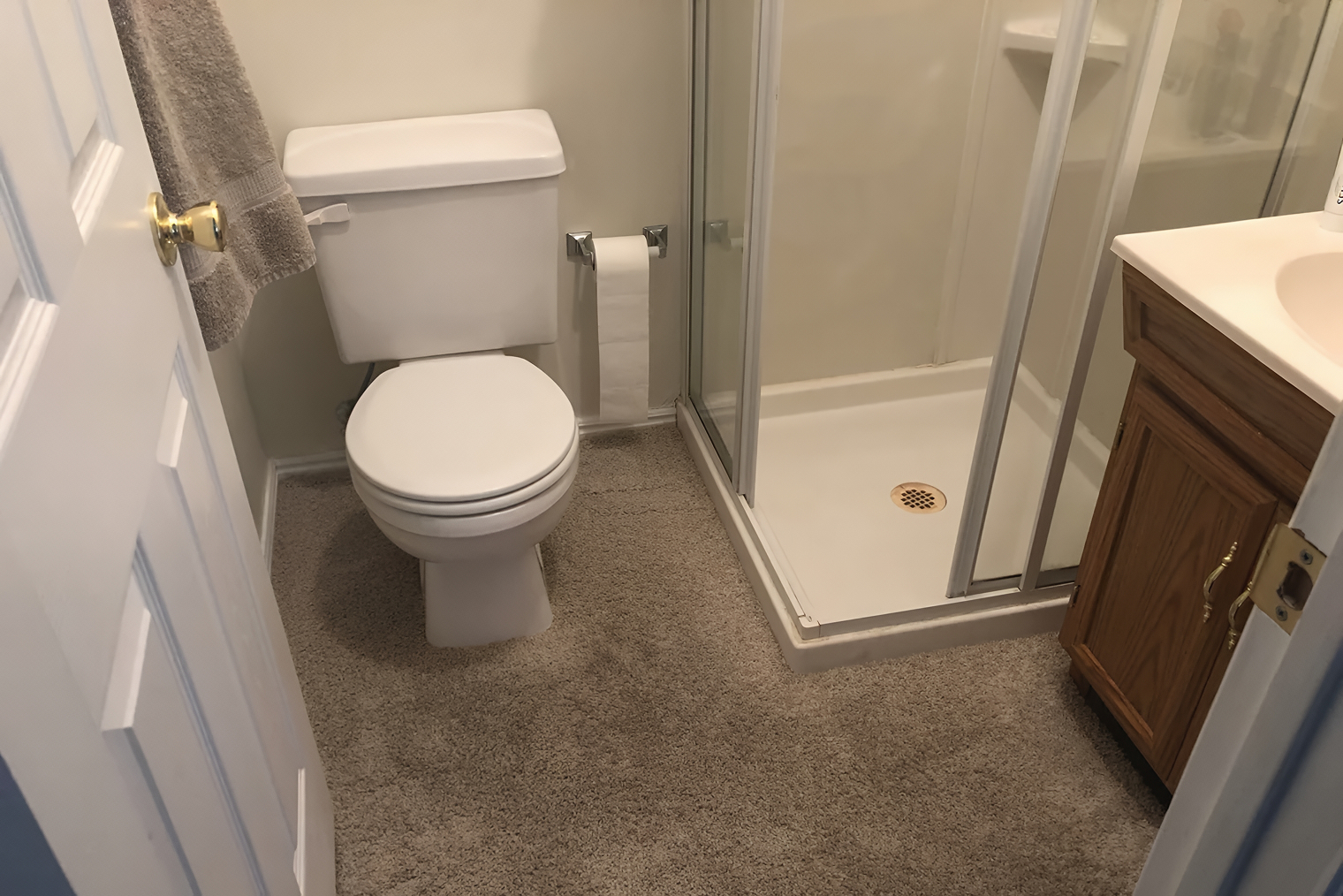 Ковер в американских квартирах может преследовать до самой душевой. Источник: reddit.com