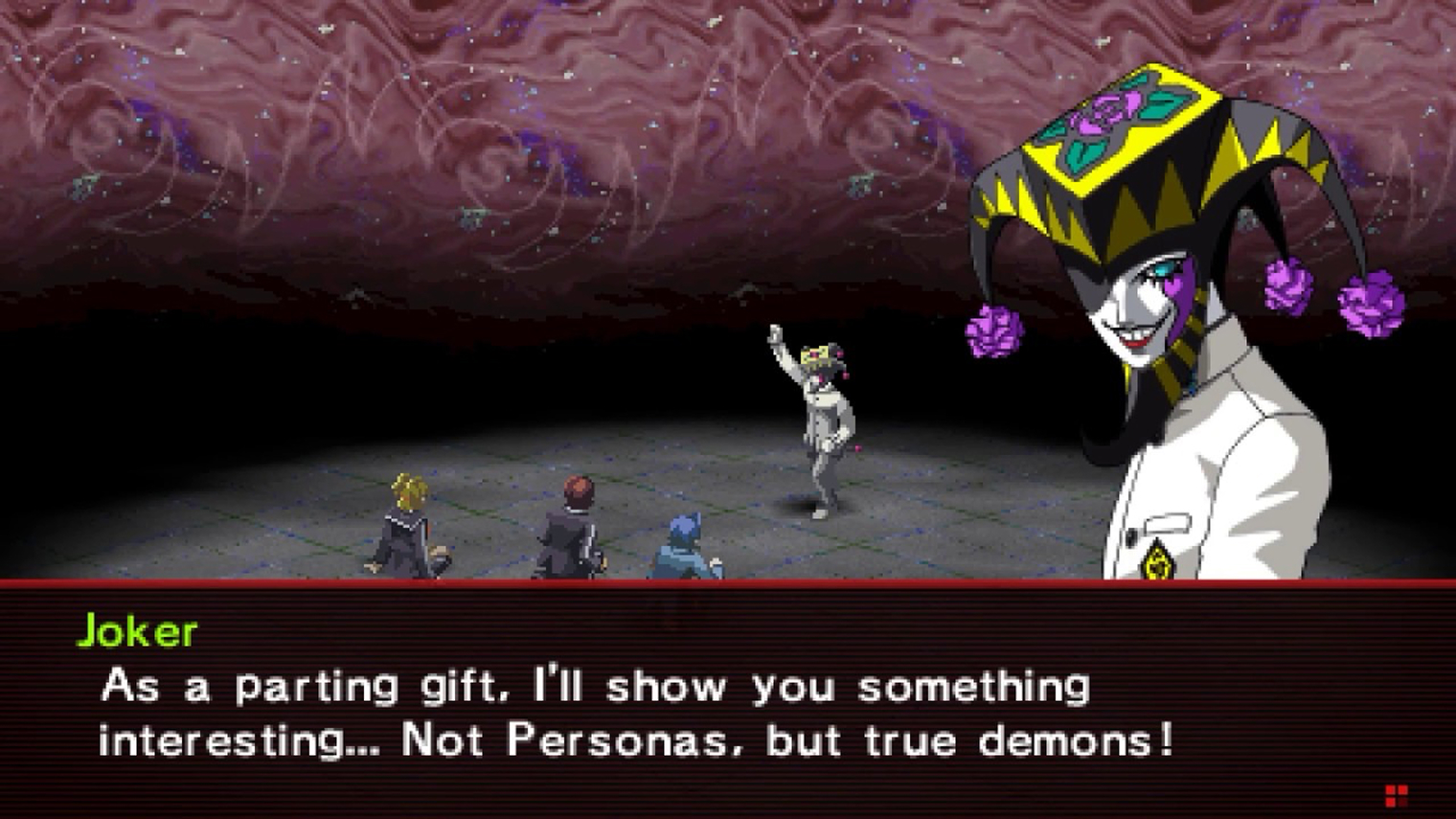 Нет, это не тот Джокер, к которому все привыкли. С этим дружить точно не захочется. © Atlus