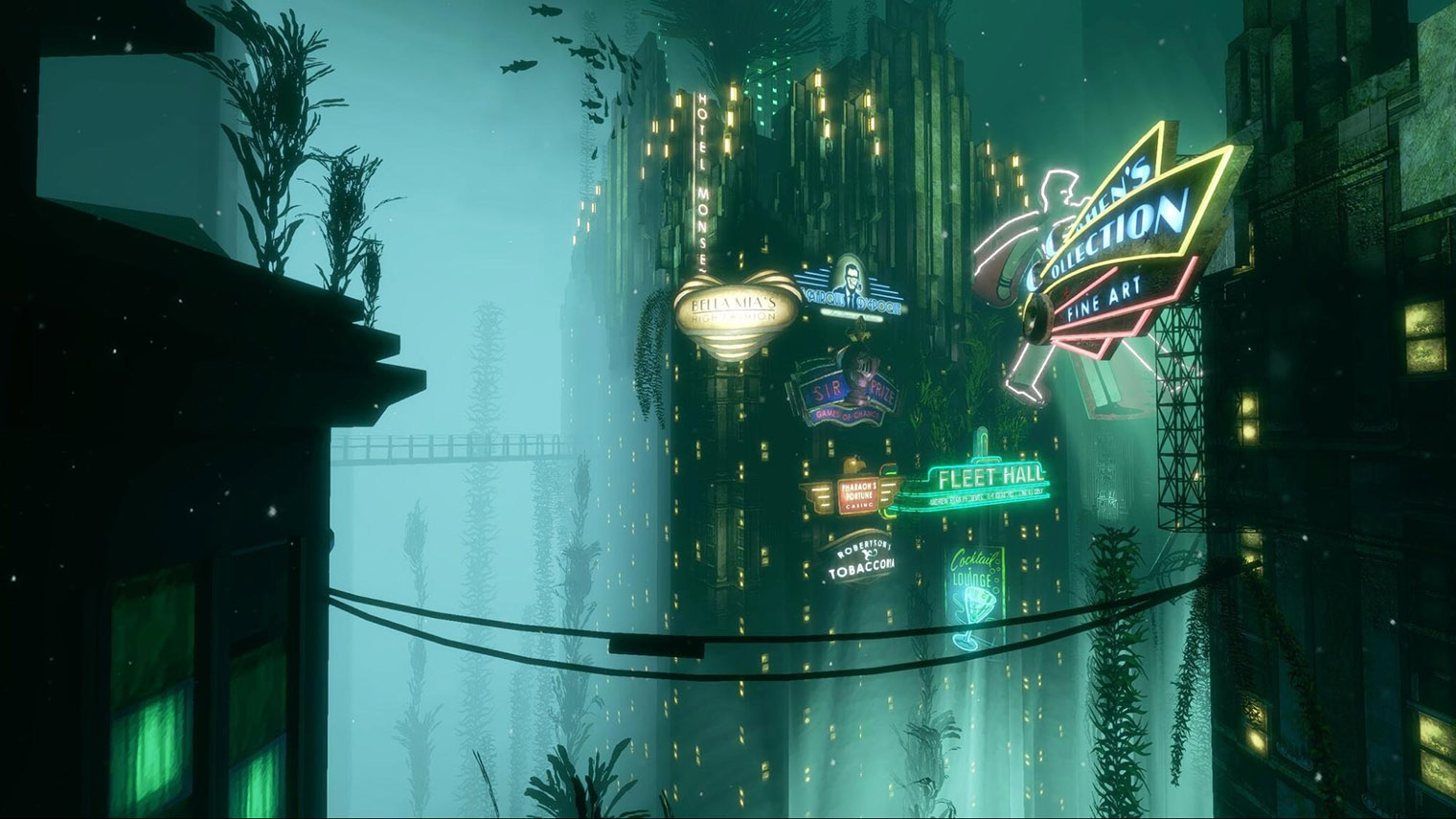 Внешний вид подводного города Восторга вдохновлен стилем ар-деко первой половины 20 века. Источник: 2K Games