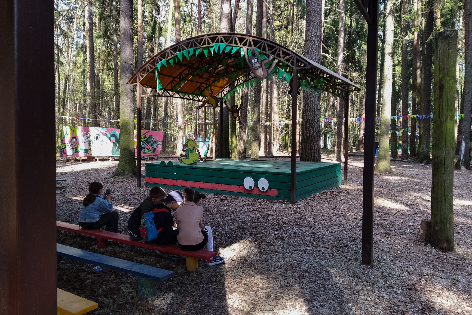 Площадка, на которой Чуковский каждое лето устраивал детский праздник «Костер»