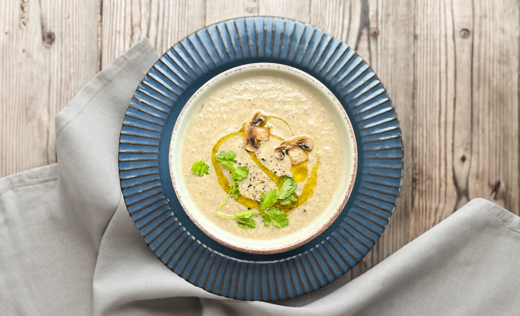 Грибной суп-пюре со сливками