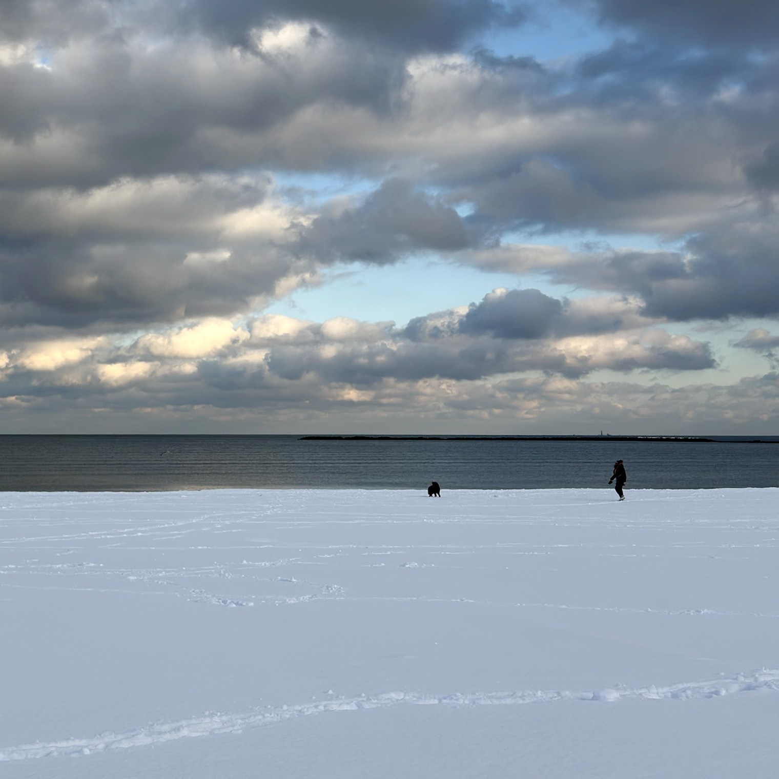 Побережье Атлантического океана зимой