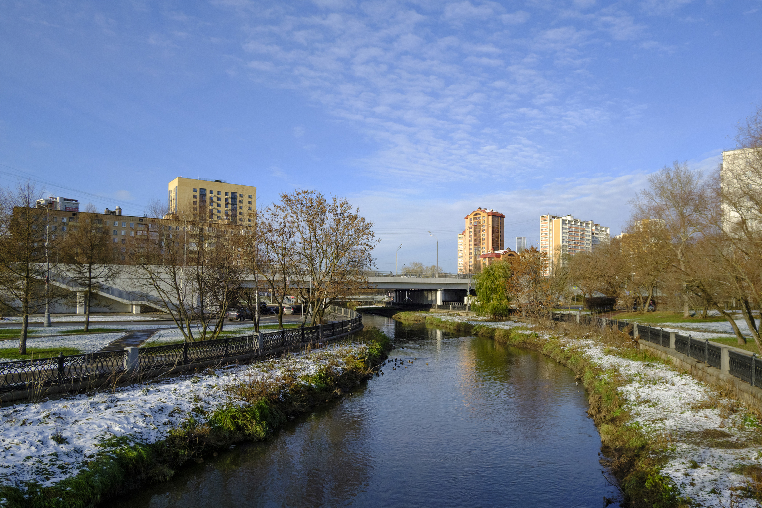 В районе много прогулочных мест