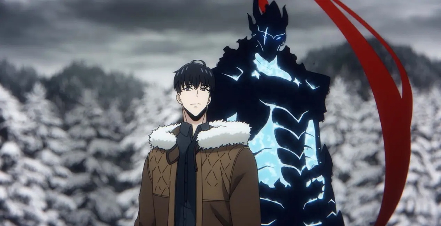 Сон Джин Ву полагается не только на свою физическую силу, но и управляет целой армией теней. © A-1 Pictures