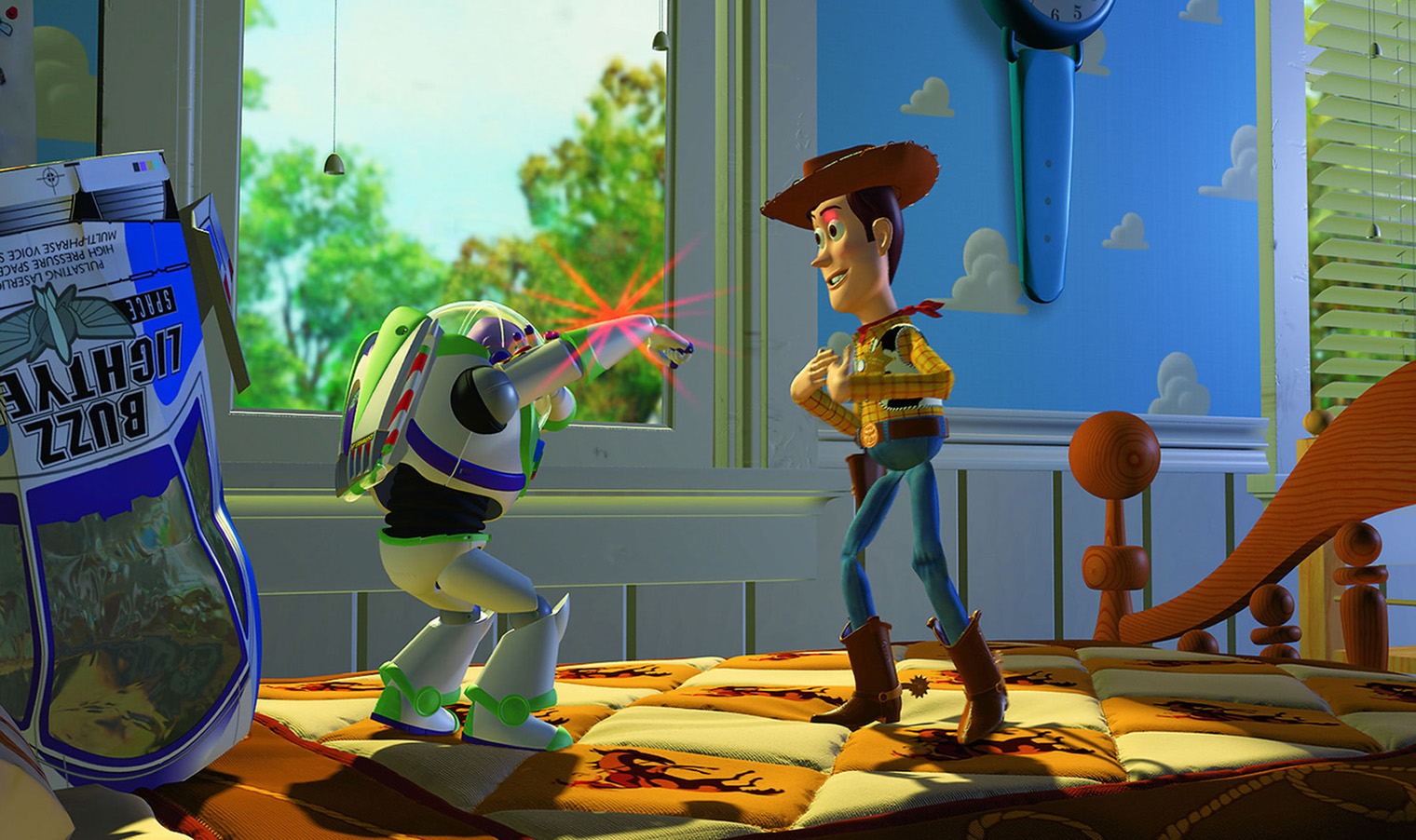 «История игрушек» — первый полнометражный анимационный фильм, целиком сделанный с помощью компьютерной графики. Источник: Disney