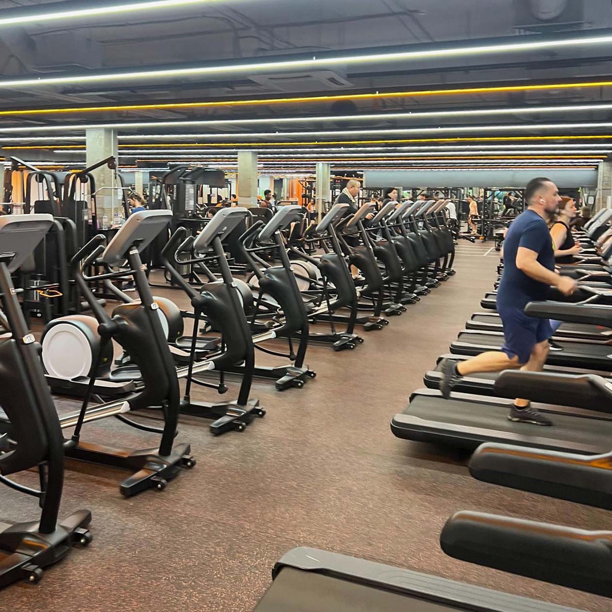 Приехал в новый зал