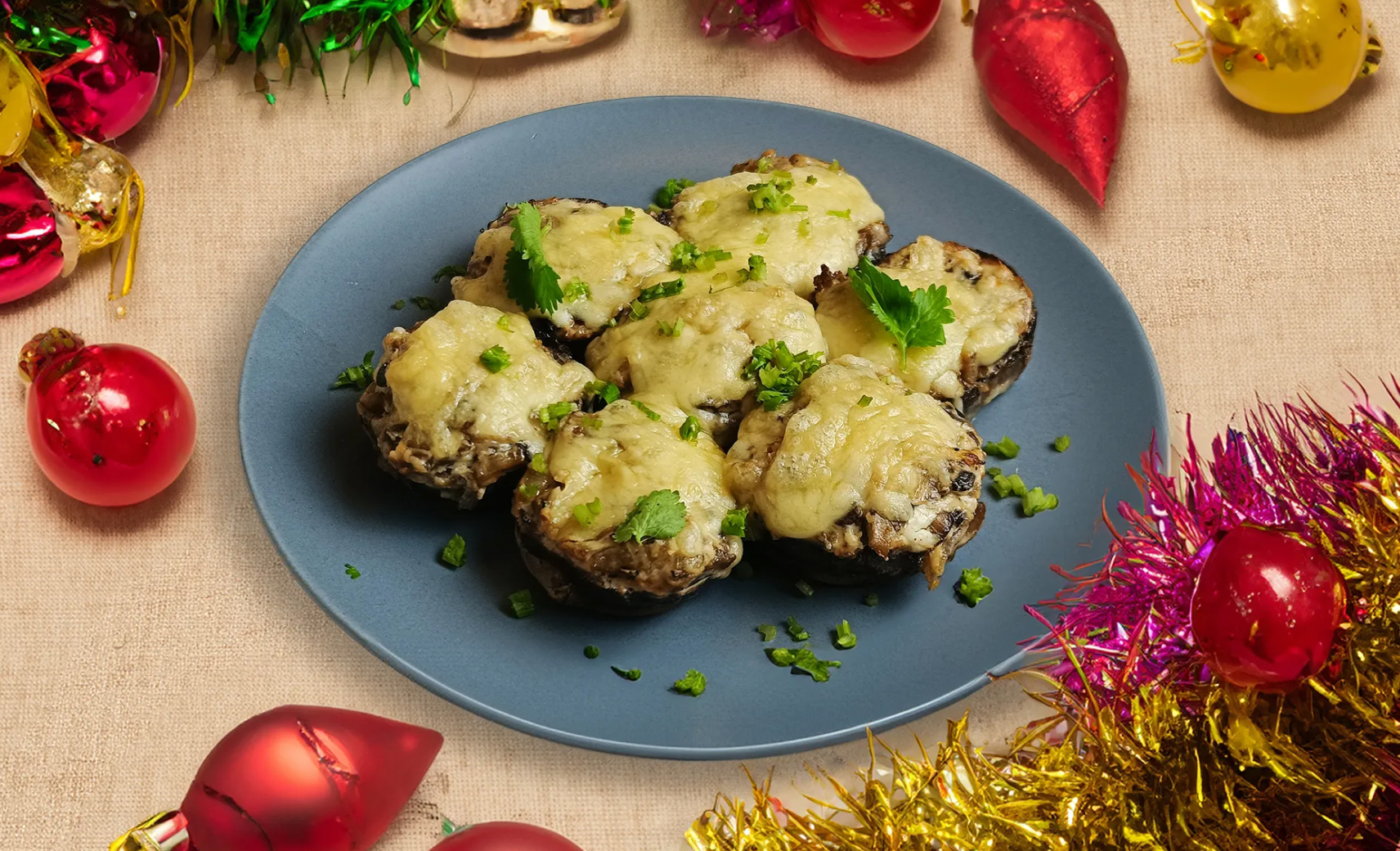 Фаршированные шампиньоны