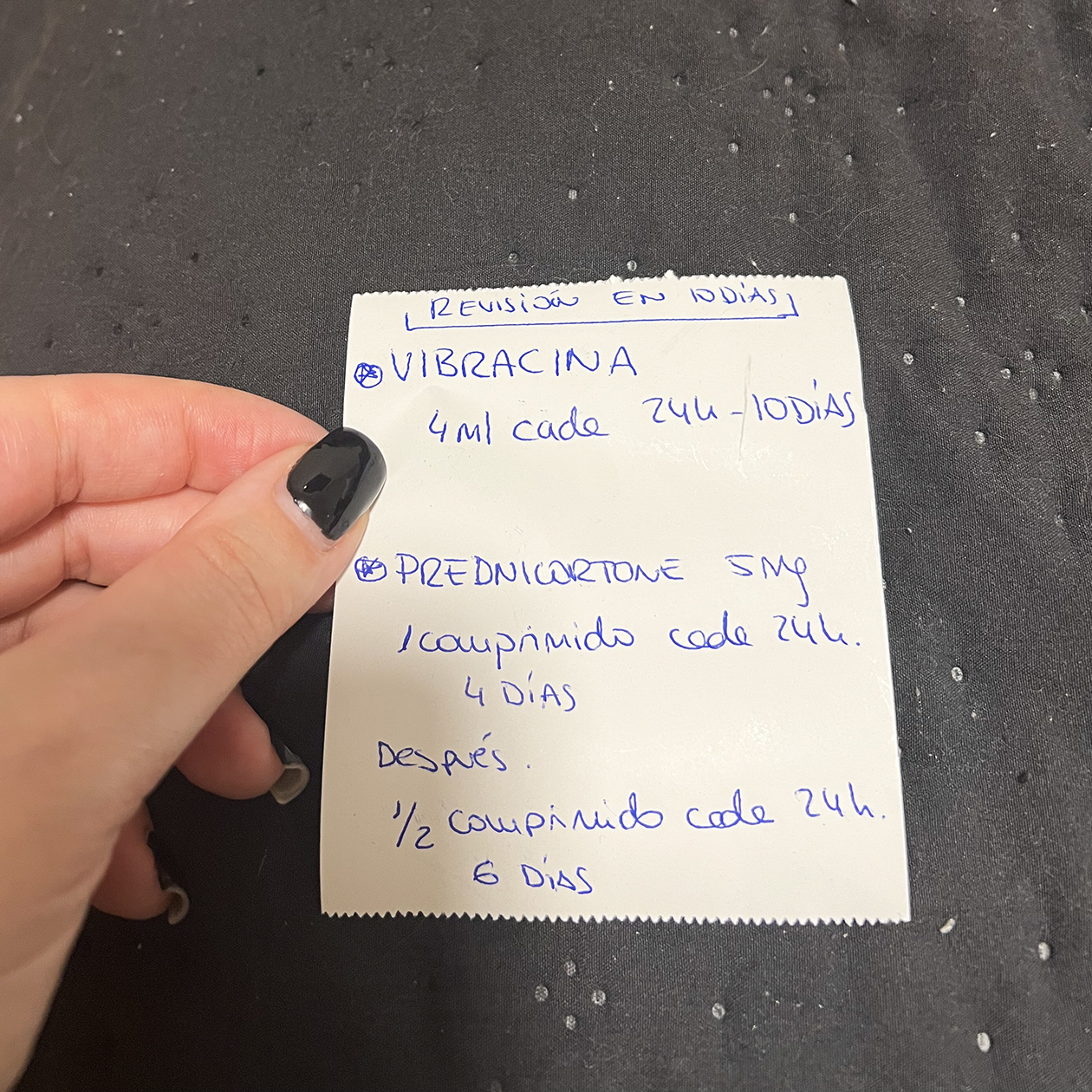 Рецепт, который нам выписал ветеринар в ветклинике