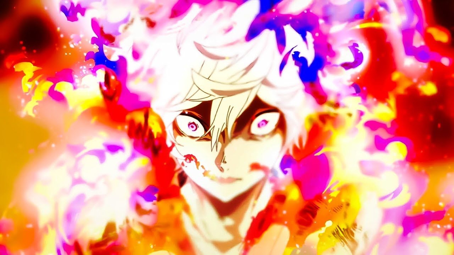 Одна из техник Габимару усиливает его атаки и охватывает тело огнем. © MAPPA