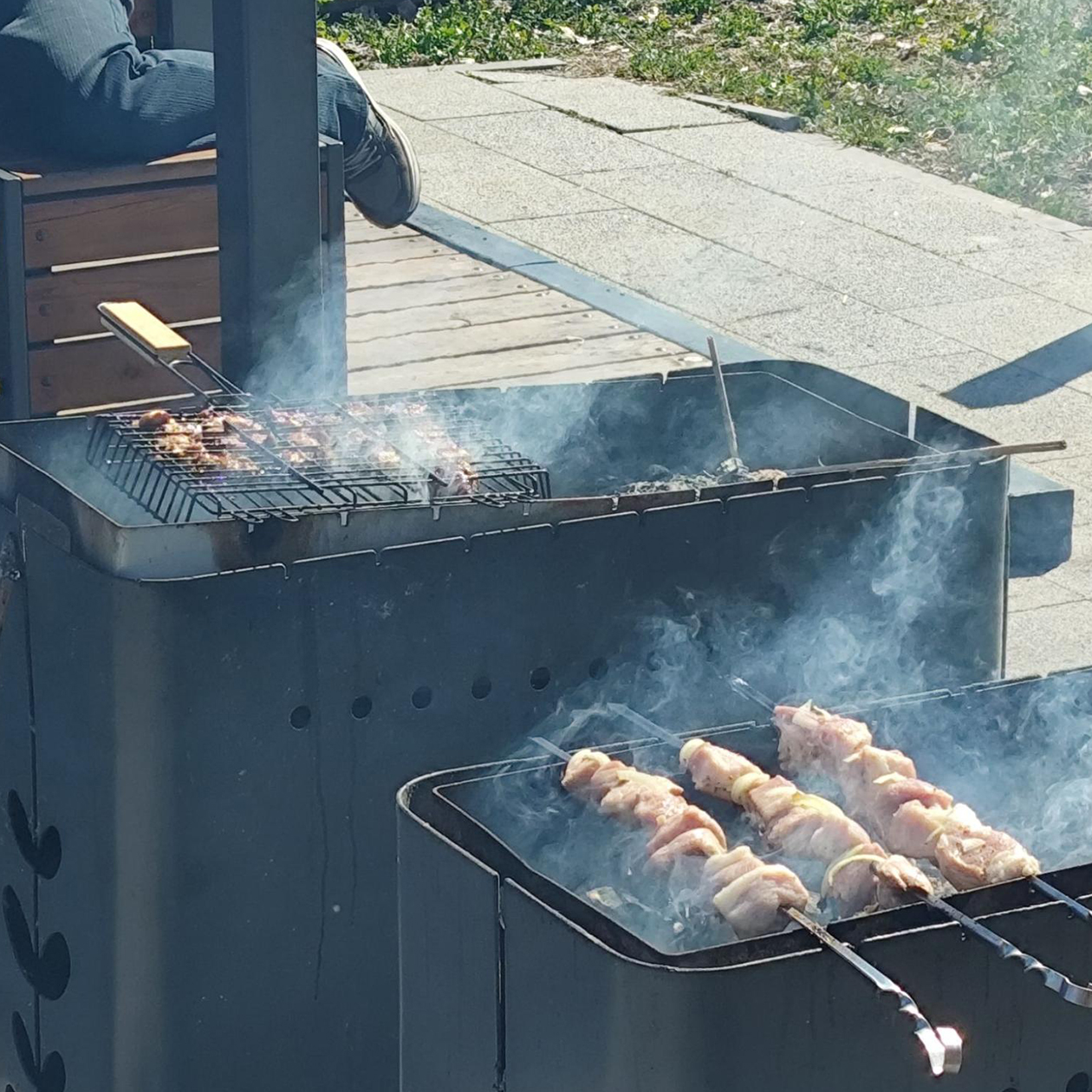 Жарю мясо