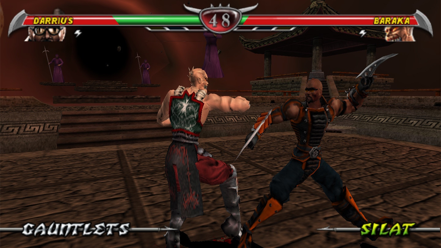 Движения бойцов стали плавнее, но до Dead or Alive 2 игре все же было далеко. Кадр: Midway Games