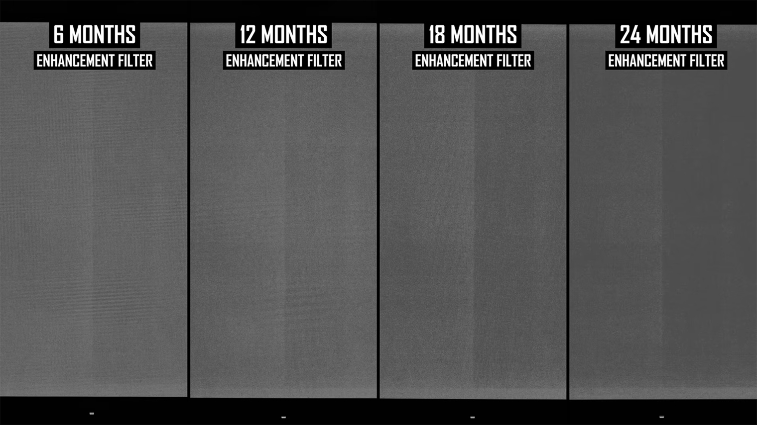 Блогер Monitors Unboxed уже два года каждый день работает за OLED-монитором на максимальной яркости в режиме разделения экрана. Справа, где изображение темнее, у него обычно открыто окно браузера с белым фоном, а слева — таблицы с более темным фоном. Четкая линия посередине — граница-разделитель между окнами в Windows 11. © Monitors Unboxe / YouTube