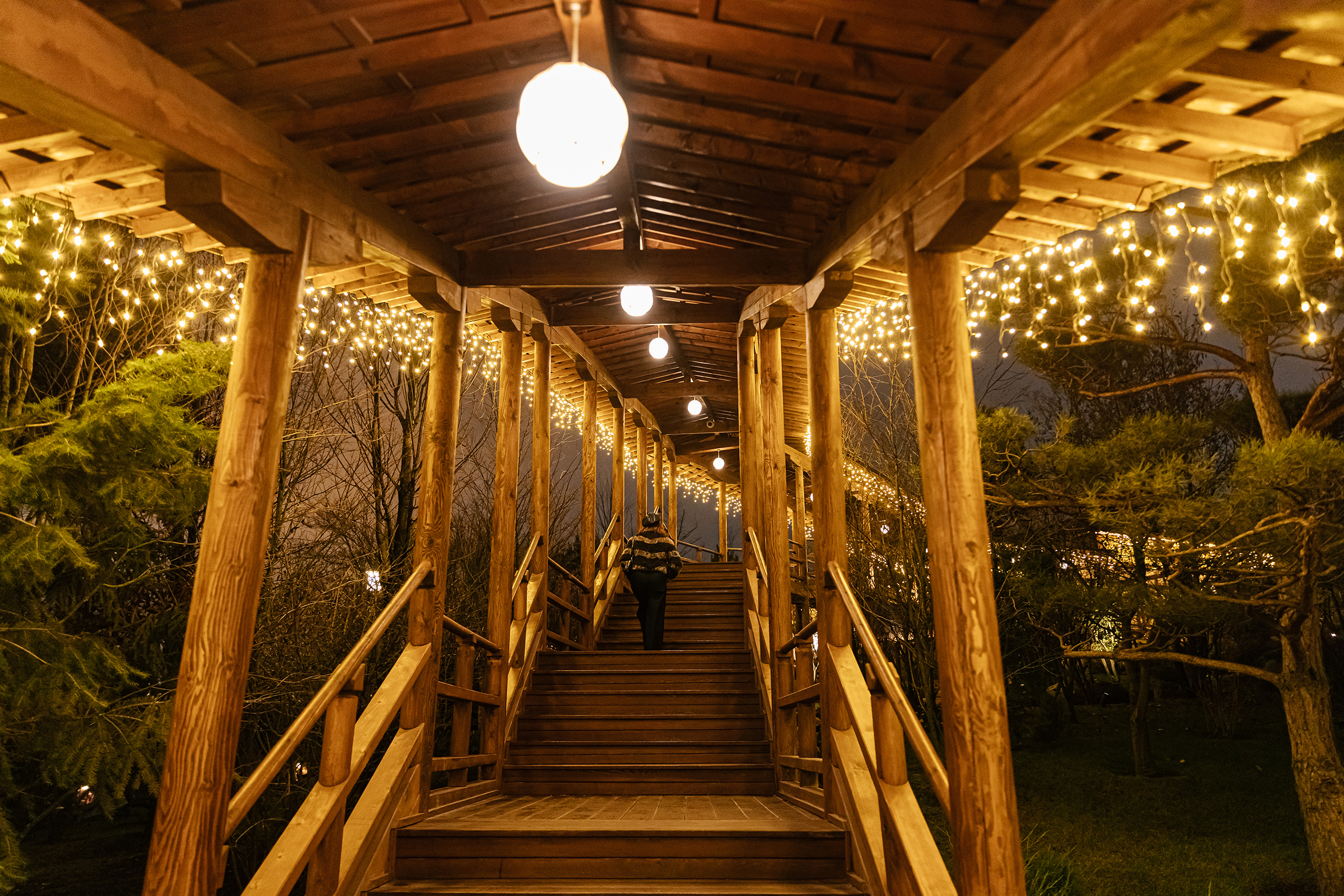 Так украшены садовые коридоры «Цубо-нива кайро». Это разновидность сада во внутреннем дворе домов