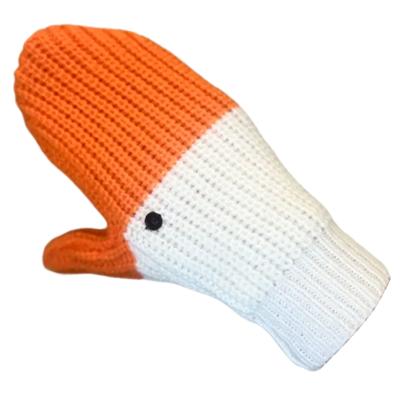 Варежки в виде гусей