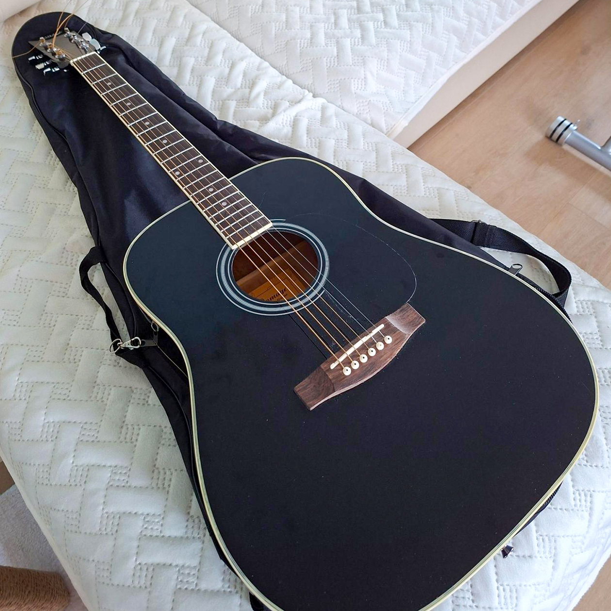 Эту гитару вчера уронила кошка