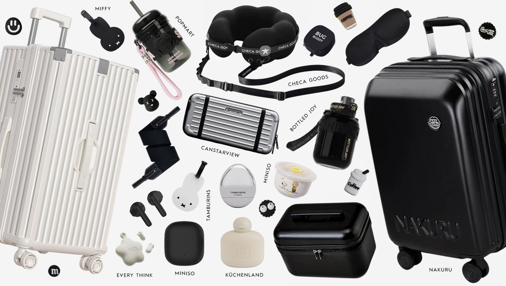 Мой дорожный набор и стикеры — создала коллаж в «Фотошопе»