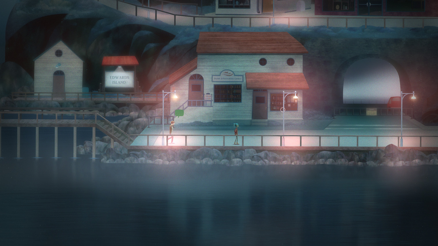 У Oxenfree есть сиквел с подзаголовком Lost Signals. © Night School Studio