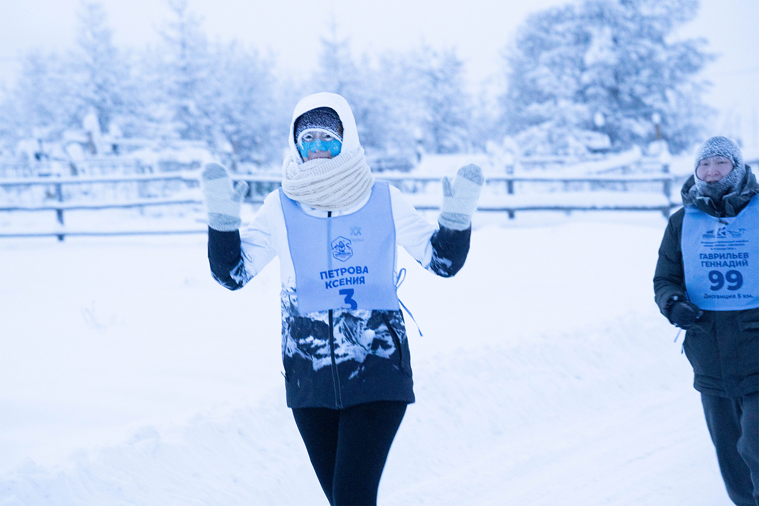 Хотя было относительно тепло, вот так я выглядела через 10 минут после старта. © Ксения Матвейшина