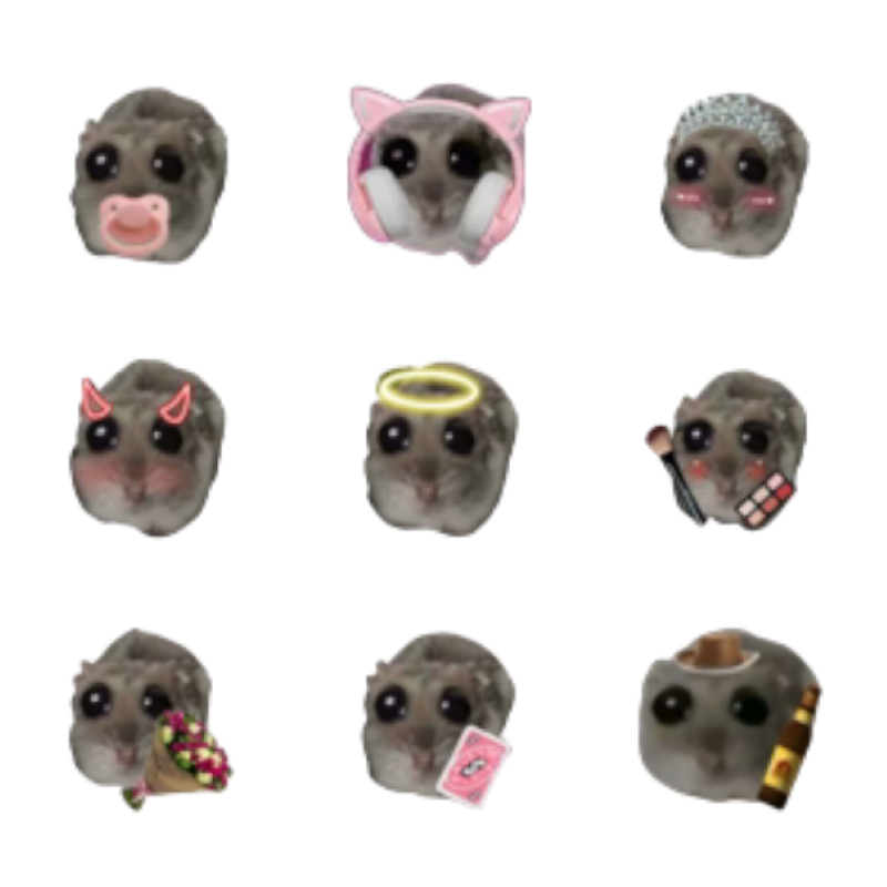 Грустный хомяк