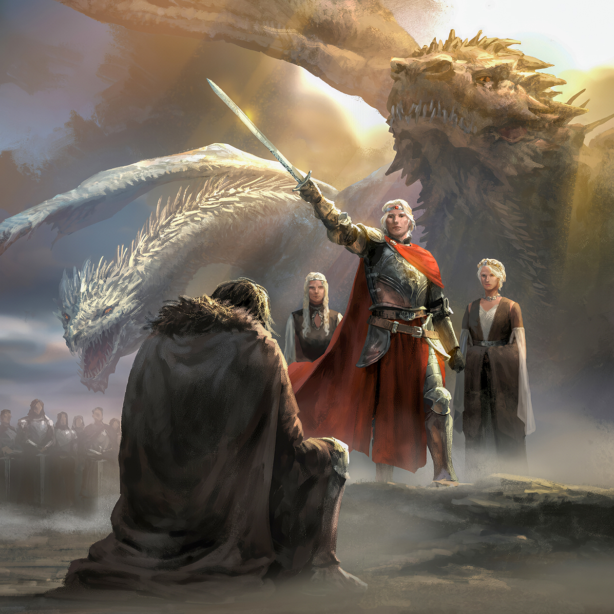 Иллюстрация из артбука Rise of the Dragon, иллюстрированной версии энциклопедии «Мир льда и пламени». © Shen Fei / artstation.com